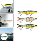 Maxbell Bass Fishing Lure Multi Jointed Fish Tool Lifelike Supplies Artificial Lures Style A