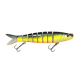 Maxbell Bass Fishing Lure Multi Jointed Fish Tool Lifelike Supplies Artificial Lures Style A