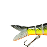 Maxbell Bass Fishing Lure Multi Jointed Fish Tool Lifelike Supplies Artificial Lures Style A