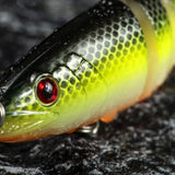 Maxbell Bass Fishing Lure Multi Jointed Fish Tool Lifelike Supplies Artificial Lures Style A