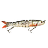 Maxbell Bass Fishing Lure Multi Jointed Fish Tool Lifelike Supplies Artificial Lures Style B
