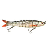 Maxbell Bass Fishing Lure Multi Jointed Fish Tool Lifelike Supplies Artificial Lures Style B