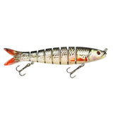 Maxbell Bass Fishing Lure Multi Jointed Fish Tool Lifelike Supplies Artificial Lures Style B
