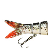 Maxbell Bass Fishing Lure Multi Jointed Fish Tool Lifelike Supplies Artificial Lures Style B