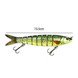 Maxbell Maxbell Bass Fishing Lure Multi Jointed Fish Tool Lifelike Supplies Artificial Lures Style C