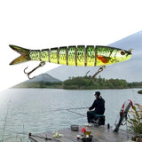 Maxbell Maxbell Bass Fishing Lure Multi Jointed Fish Tool Lifelike Supplies Artificial Lures Style C