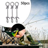 Maxbell 50x Fishing Snaps Fishing Accessories Tackle Lightweight Strong Quick Change 10mm