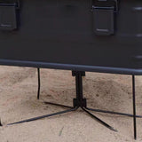 Maxbell Foldable Cooler Stand Outdoor Supplies Portable Home Suitcase Rack L Black