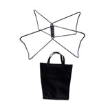 Maxbell Foldable Cooler Stand Outdoor Supplies Portable Home Suitcase Rack L Black