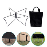 Maxbell Foldable Cooler Stand Outdoor Supplies Portable Home Suitcase Rack L Black