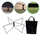 Maxbell Foldable Cooler Stand Outdoor Supplies Portable Home Suitcase Rack L Black