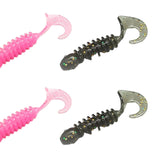 Maxbell Maxbell 30 Pieces Wave Fishing Lures Gifts Soft for Walleye Mandarin Fishing Outdoor