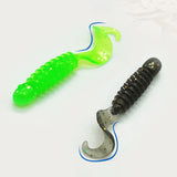 Maxbell Maxbell 30 Pieces Wave Fishing Lures Gifts Soft for Walleye Mandarin Fishing Outdoor