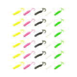 Maxbell Maxbell 30 Pieces Wave Fishing Lures Gifts Soft for Walleye Mandarin Fishing Outdoor