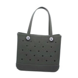Maxbell Beach Bag Summer Supplies Waterproof Portable Storage Bag Sport Basket Grey