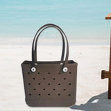 Maxbell Beach Bag Summer Supplies Waterproof Portable Storage Bag Sport Basket Brown