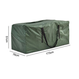 Maxbell Outdoor Furniture Cushion Storage Bag Zippered for Garden Pillows Home Patio 173x76x51cm