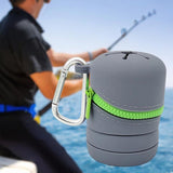 Maxbell Fishing Microtrash Container Folded for Outdoor Activities Father's Day Gift Grey