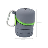 Maxbell Fishing Microtrash Container Folded for Outdoor Activities Father's Day Gift Grey