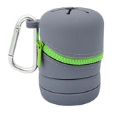 Maxbell Fishing Microtrash Container Folded for Outdoor Activities Father's Day Gift Grey