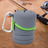 Maxbell Fishing Microtrash Container Folded for Outdoor Activities Father's Day Gift Grey