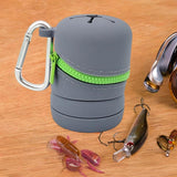 Maxbell Fishing Microtrash Container Folded for Outdoor Activities Father's Day Gift Grey