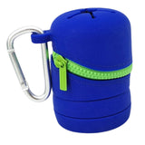 Maxbell Fishing Microtrash Container Folded for Outdoor Activities Father's Day Gift Blue
