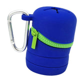 Maxbell Fishing Microtrash Container Folded for Outdoor Activities Father's Day Gift Blue