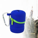 Maxbell Fishing Microtrash Container Folded for Outdoor Activities Father's Day Gift Blue