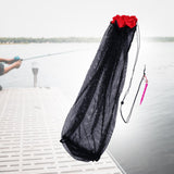 Maxbell Fishing Net Bag Fish Net Bag Portable Width 60cm, Length 150cm Mesh Baits Bag red