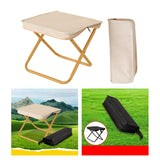 Maxbell Camping Stool Compact Chair Folding Small Chair for Picnic Traveling Outdoor Khaki Small