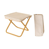 Maxbell Camping Stool Compact Chair Folding Small Chair for Picnic Traveling Outdoor Khaki Small