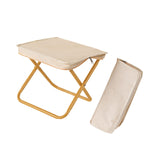 Maxbell Camping Stool Compact Chair Folding Small Chair for Picnic Traveling Outdoor Khaki Small