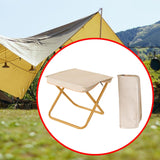 Maxbell Camping Stool Compact Chair Folding Small Chair for Picnic Traveling Outdoor Khaki Small