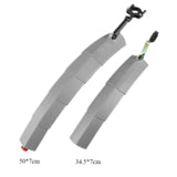 Maxbell Bike Fenders Easy Installation Front and Rear Mud Guards for Mountain Biking Gray