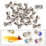 Maxbell 20x Fly Tying Eyes Weightless Lure Accessories Fish Eyes Fly Tying Materials 3.4mx5.8mm