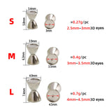Maxbell 20x Fly Tying Eyes Weightless Lure Accessories Fish Eyes Fly Tying Materials 3.4mx5.8mm