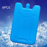 Maxbell Maxbell 6Pcs Ice Brick Pack Ice Boards Ice Freezer Blocks for Picnics Camping Family 11.2x3.5cm