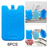 Maxbell Maxbell 6Pcs Ice Brick Pack Ice Boards Ice Freezer Blocks for Picnics Camping Family 11.2x3.5cm