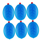 Maxbell 6Pcs Ice Brick Pack Ice Boards Ice Freezer Blocks for Picnics Camping Family Blue 11.5x3.5cm