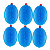 Maxbell 6Pcs Ice Brick Pack Ice Boards Ice Freezer Blocks for Picnics Camping Family Blue 11.5x3.5cm
