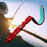 Maxbell Corner Bracket Head Fishing Pole Bracket for Travel Picnic Fishing Equipment Red