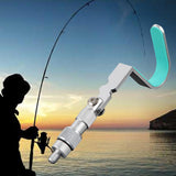 Maxbell Maxbell Corner Bracket Head Fishing Pole Bracket for Travel Picnic Fishing Equipment Silver