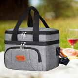 Maxbell Maxbell Insulated Cooler Bag Thermal Leakproof Delivery Bag for Travel Outdoor Beach Gray