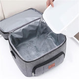 Maxbell Maxbell Insulated Cooler Bag Thermal Leakproof Delivery Bag for Travel Outdoor Beach Gray