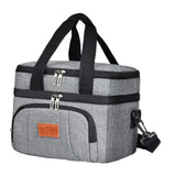 Maxbell Maxbell Insulated Cooler Bag Thermal Leakproof Delivery Bag for Travel Outdoor Beach Gray