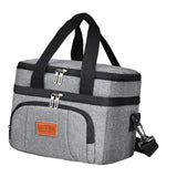 Maxbell Maxbell Insulated Cooler Bag Thermal Leakproof Delivery Bag for Travel Outdoor Beach Gray