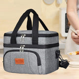 Maxbell Maxbell Insulated Cooler Bag Thermal Leakproof Delivery Bag for Travel Outdoor Beach Gray
