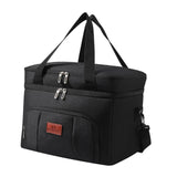 Maxbell Insulated Cooler Bag Thermal Leakproof Delivery Bag for Travel Outdoor Beach Black