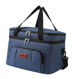 Maxbell Insulated Cooler Bag Thermal Leakproof Delivery Bag for Travel Outdoor Beach Blue